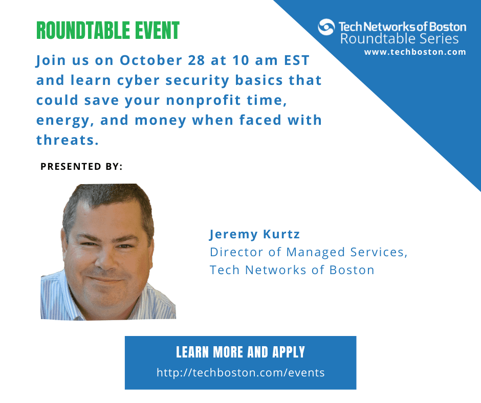 Cyber Security 101 - Tech Networks of BostonTech Networks of Boston
