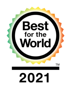 B Corp Best for the World logo 2021